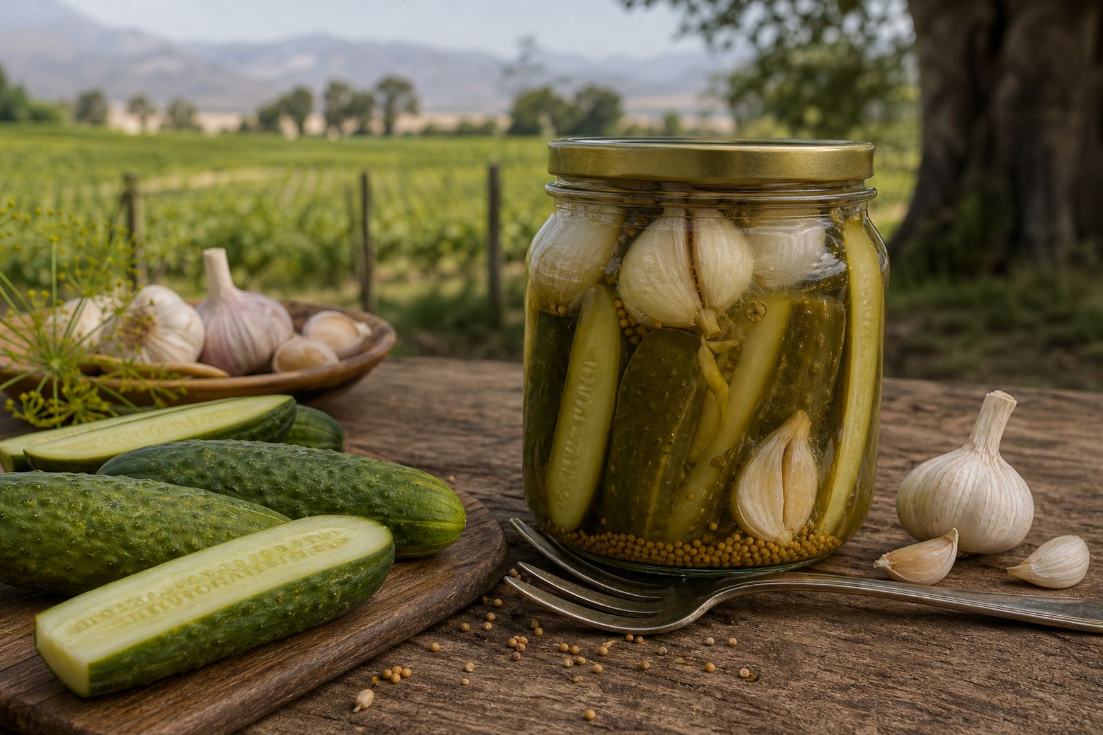 Garlic Cucumber Pickles